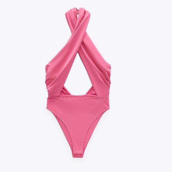 Zara Neon Pink Bodysuit - Picture 4 of 4